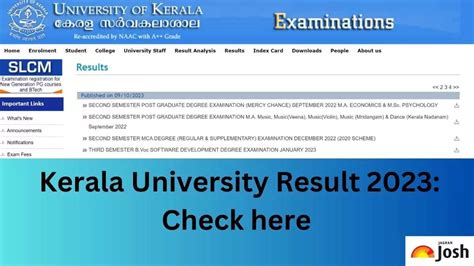 kerala university s1 result|Kerala University semester exam results out, direct link to check.